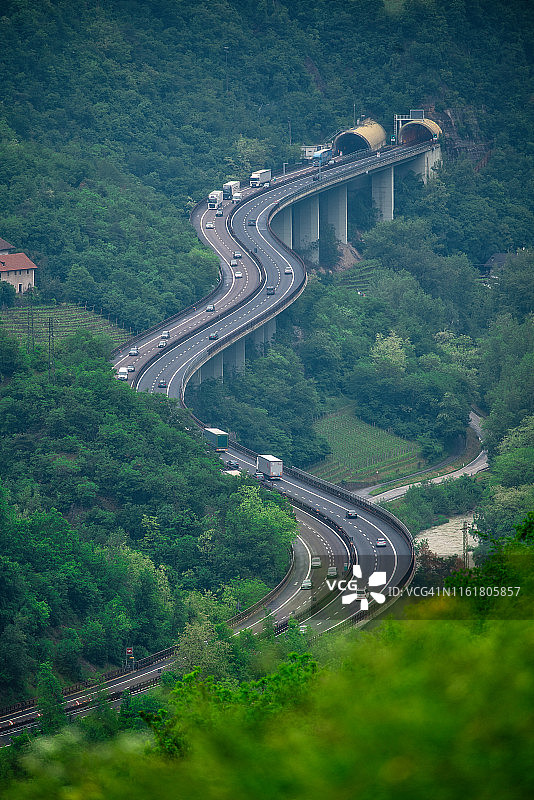 意大利南蒂罗尔Brenner高速公路图片素材
