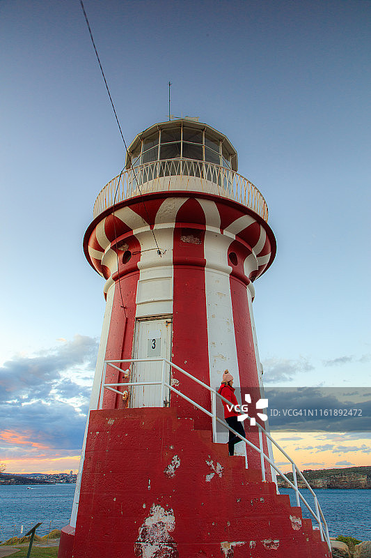澳大利亚悉尼霍恩比灯塔日落景色图片素材