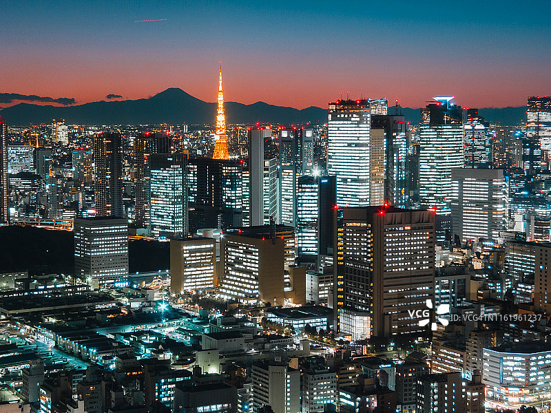 东京壮丽的夜景图片素材