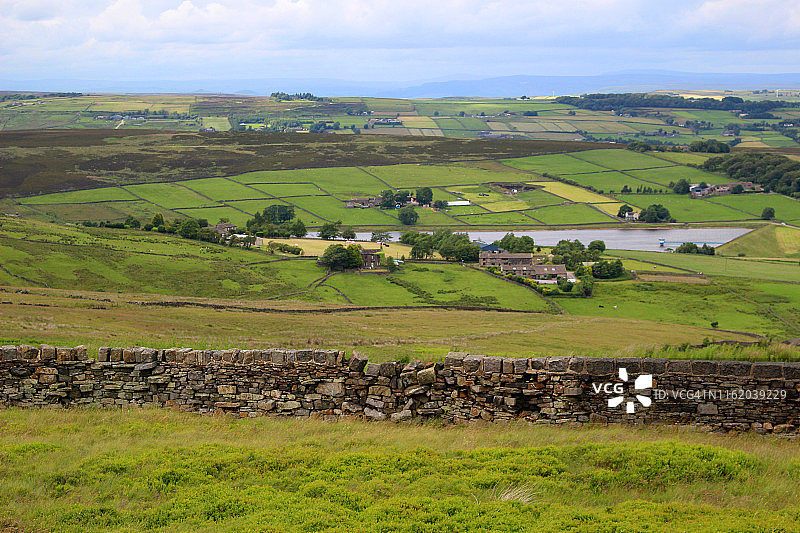 英格兰约克郡利肖水库图片素材
