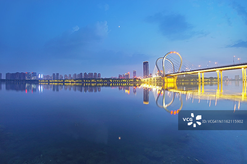 沈阳浑河夜景图片素材