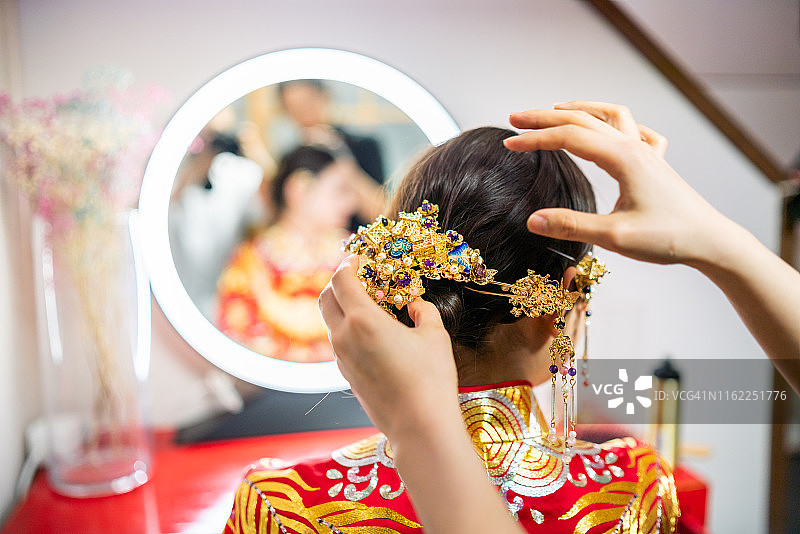 准备结婚的中国新娘图片素材