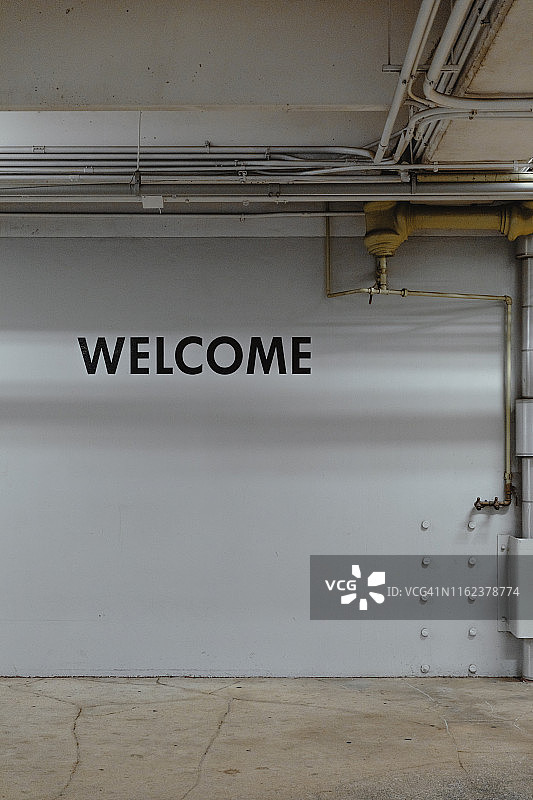 停车场欢迎标志图片素材