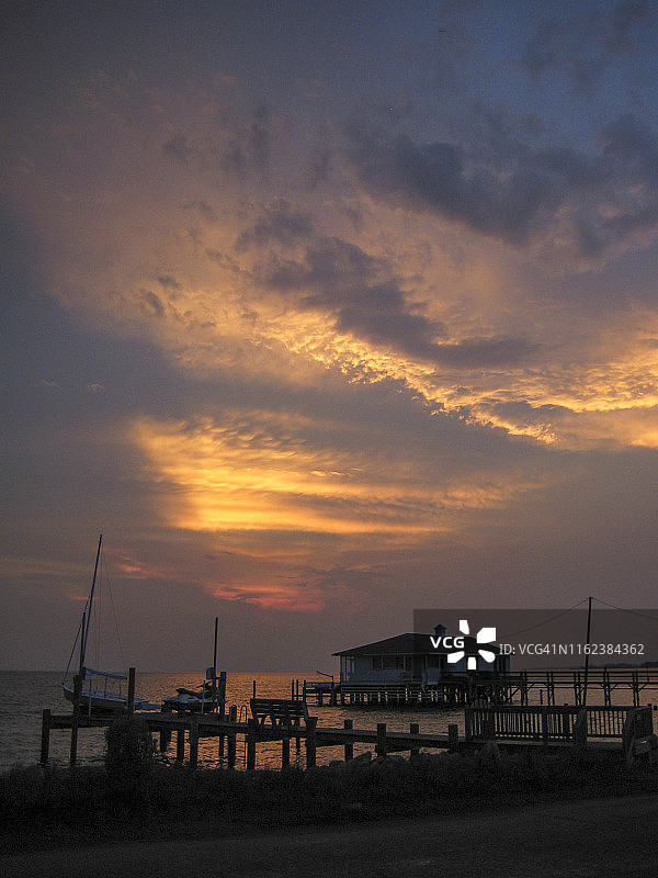 外滩群岛的日落图片素材