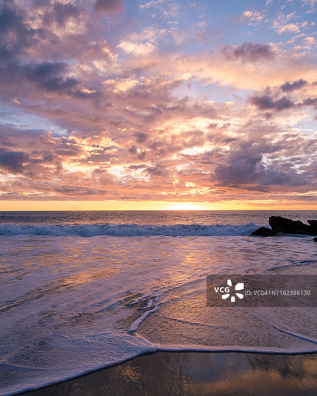 拉古纳海滩日落图片素材