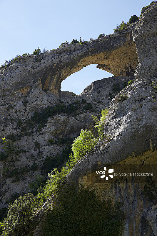 瓜拉山脉马斯昆峡谷中形似海豚的岩石洞图片素材