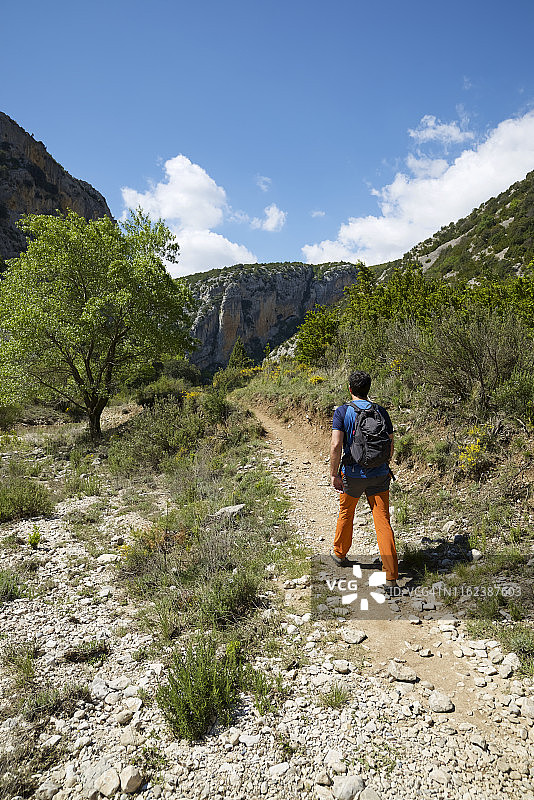 在瓜拉山脉马斯昆峡谷徒步旅行图片素材