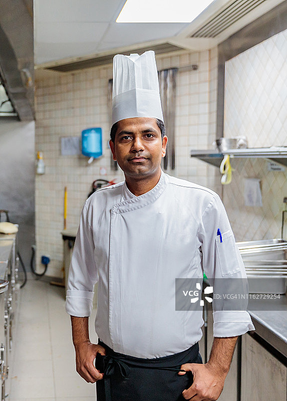 一位厨师的肖像图片素材