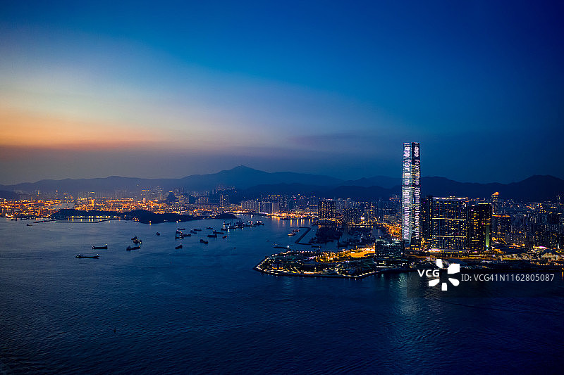 香港的夜景图片素材