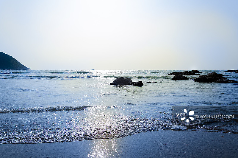 印度戈卡纳的阿拉伯海图片素材