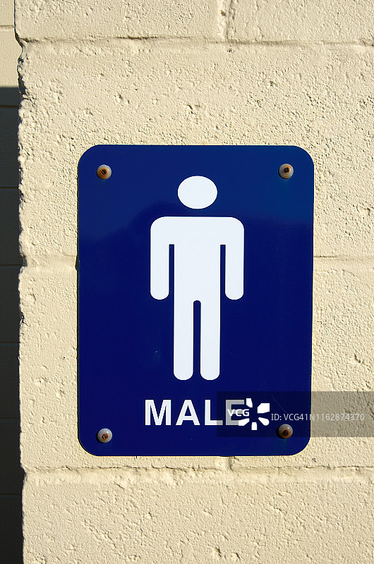 公共厕所的男厕标志图片素材