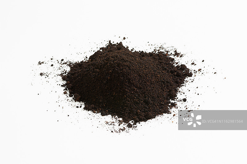 白色背景上的土堆图片素材