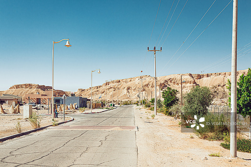 沙漠中的居民点图片素材