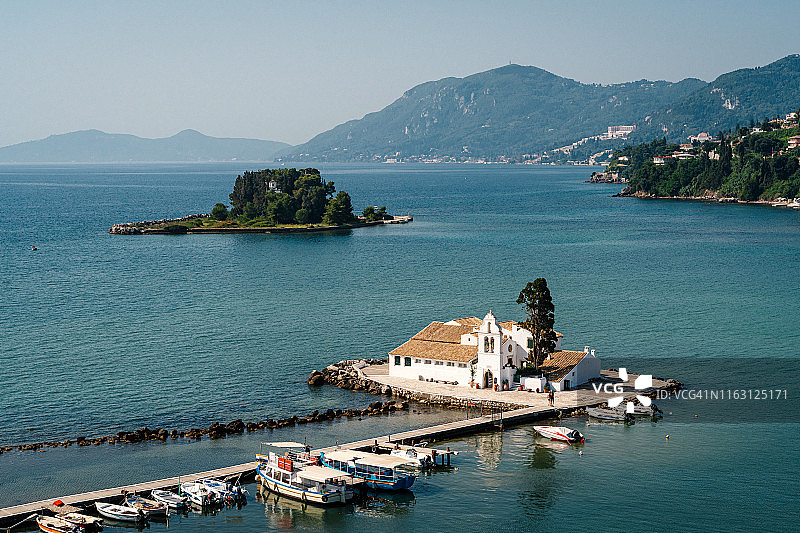 科孚岛（希腊）的弗拉赫纳修道院图片素材