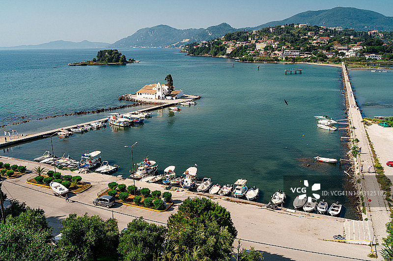 科孚岛（希腊）的弗拉赫纳修道院图片素材