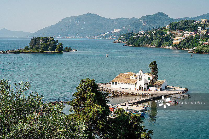 科孚岛（希腊）的弗拉赫纳修道院图片素材
