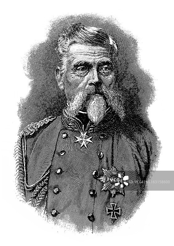 路德维希·冯·德·坦恩-拉特萨姆豪森，普法战争期间的巴伐利亚将军图片素材