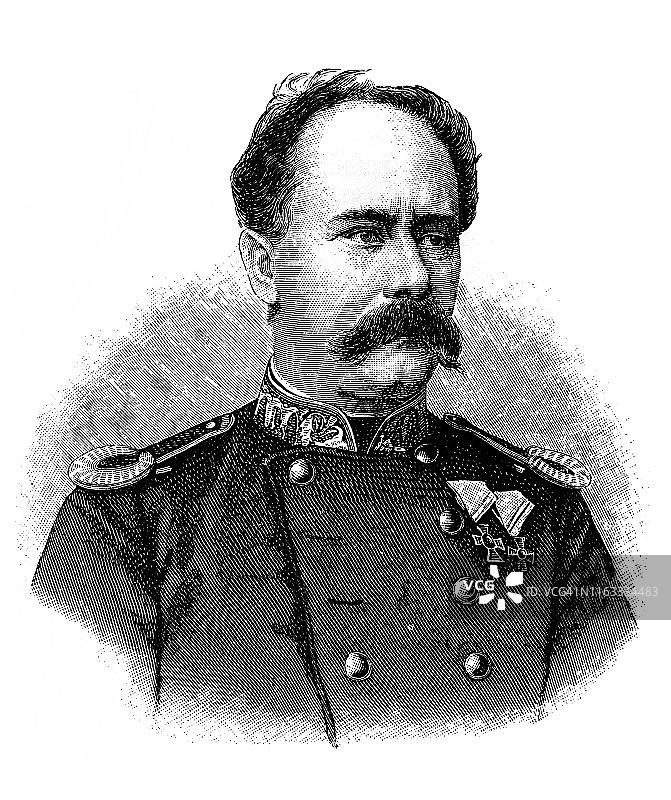 西格蒙德·冯·普朗克是巴伐利亚将军和战争部长图片素材