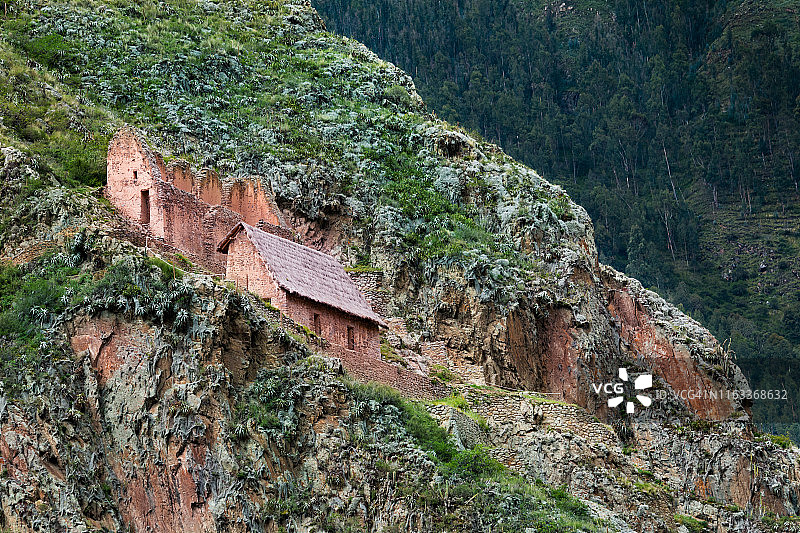 秘鲁奥扬泰坦博市印加遗址图片素材