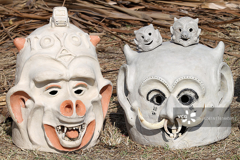 巴布亚新几内亚科科波面具舞节图片素材