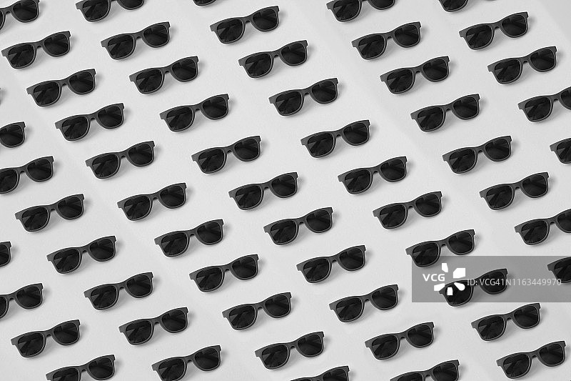 无缝太阳镜图案，黑白风格图片素材