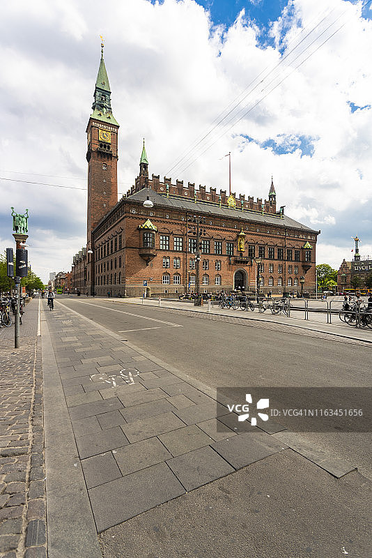 丹麦哥本哈根夏季市政厅图片素材