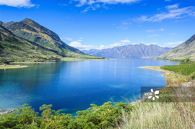 新西兰南岛哈威亚湖图片素材