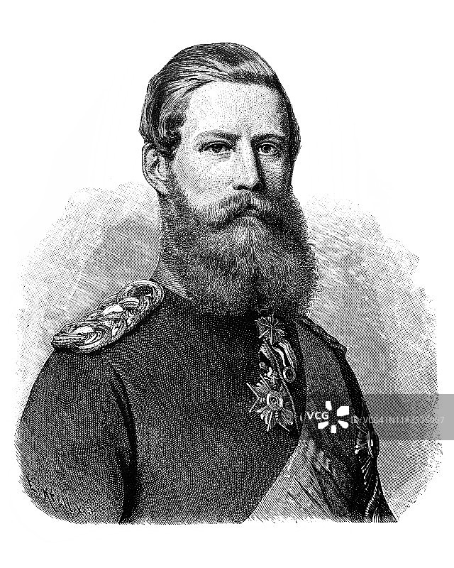 德意志皇帝兼普鲁士国王腓特烈三世（1831-1888）图片素材