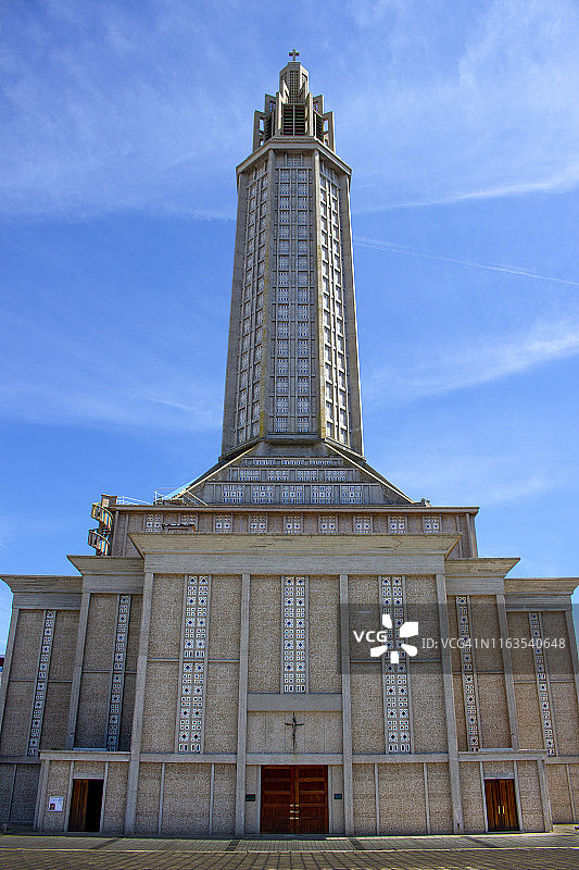 法国勒阿弗尔圣约瑟夫教堂图片素材