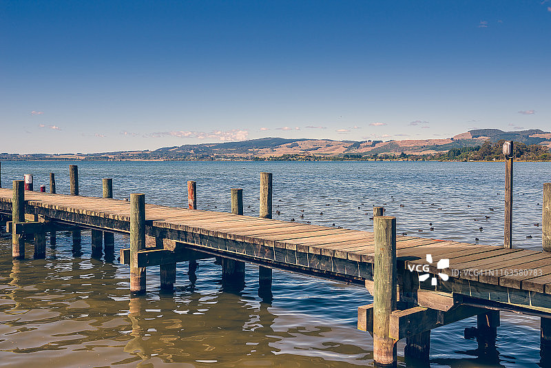 新西兰罗托鲁阿湖风光图片素材