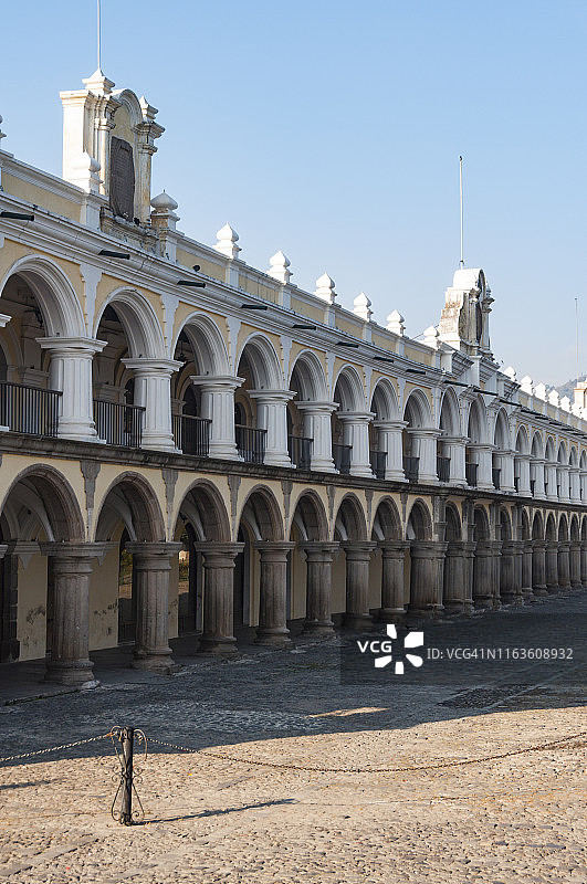 危地马拉安提瓜的卡皮坦斯宫图片素材