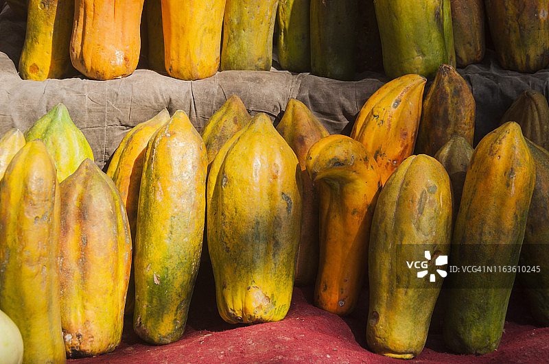 待售木瓜图片素材