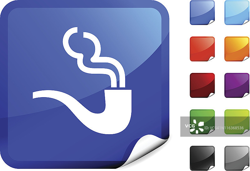 带烟雾的管道互联网免版税矢量图图片素材