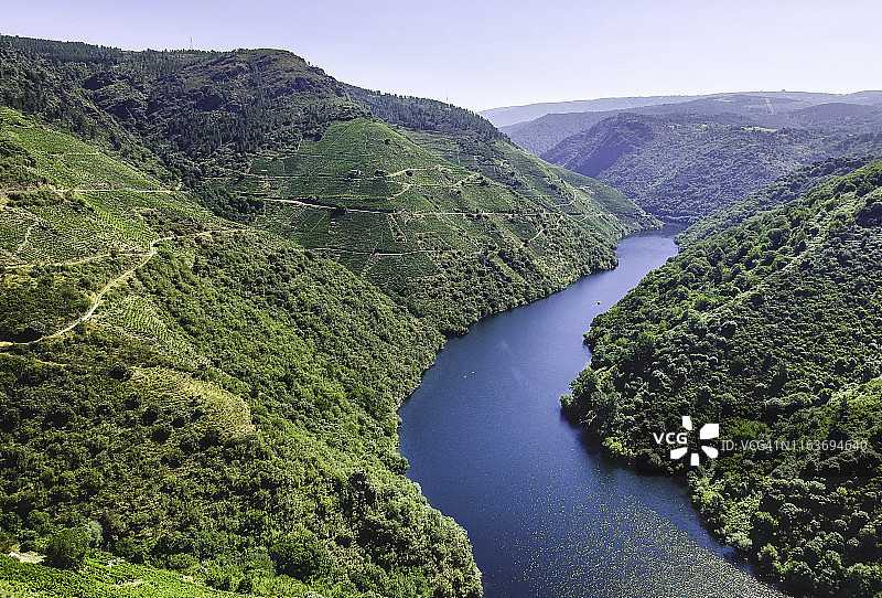西班牙里贝拉萨克拉鸟瞰图片素材
