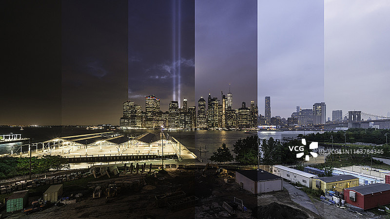 911纪念：光之悼念图片素材