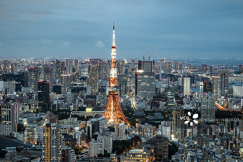 东京塔夜景图片素材