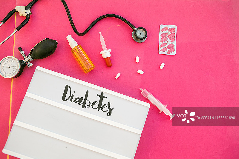 糖尿病检测健康概念图片素材