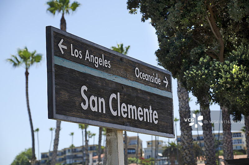 圣克莱门特方向指示牌图片素材