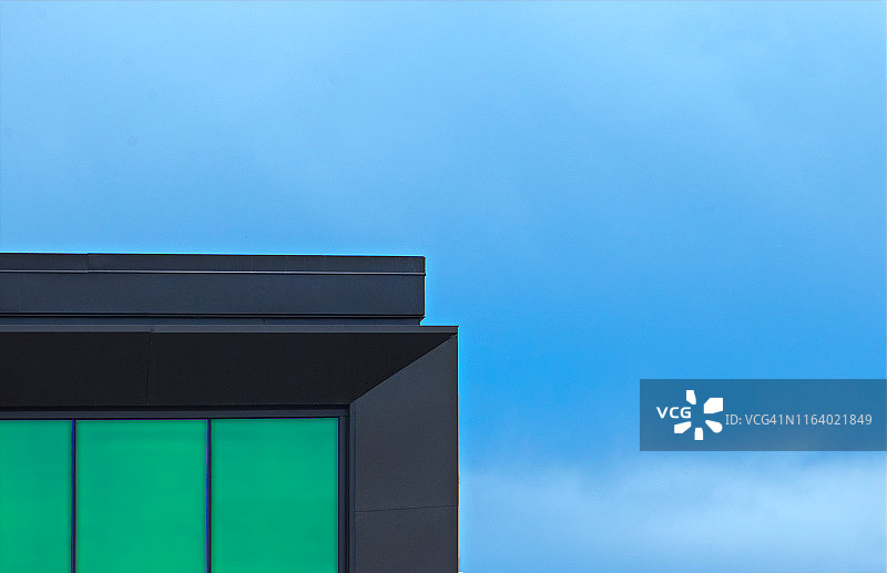 绿色玻璃天空图片素材