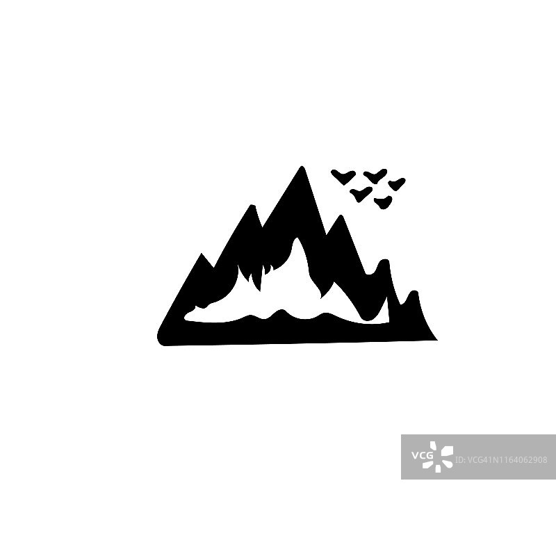 山脉剪影合集图片素材