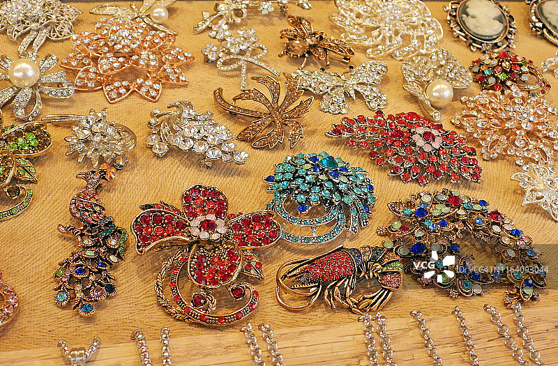 街头市场的服装店图片素材