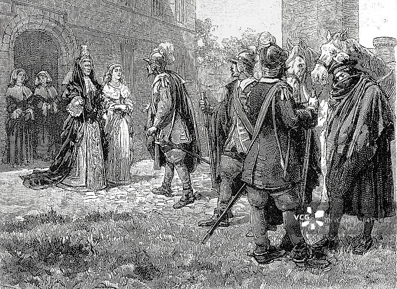 玛格丽特·贝伦登夫人会见领导者图片素材