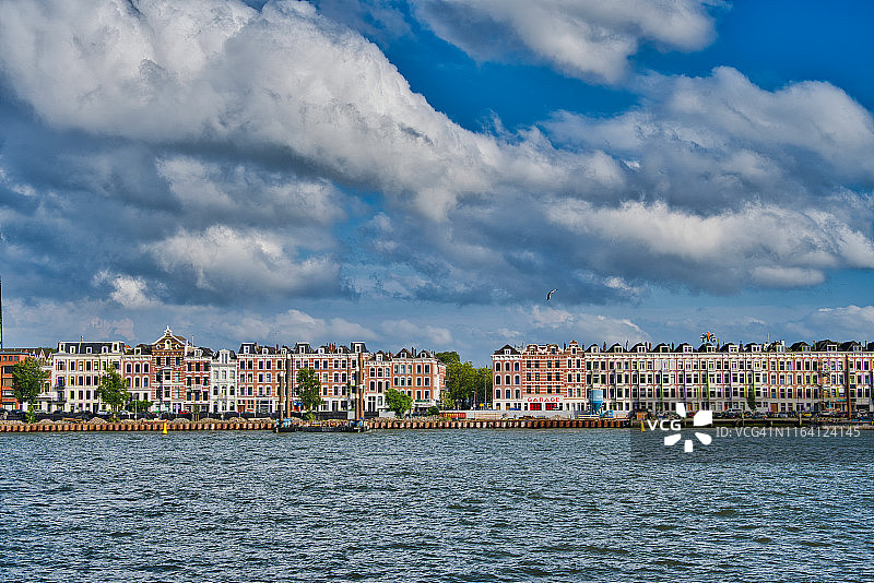 荷兰鹿特丹新马斯河风光图片素材