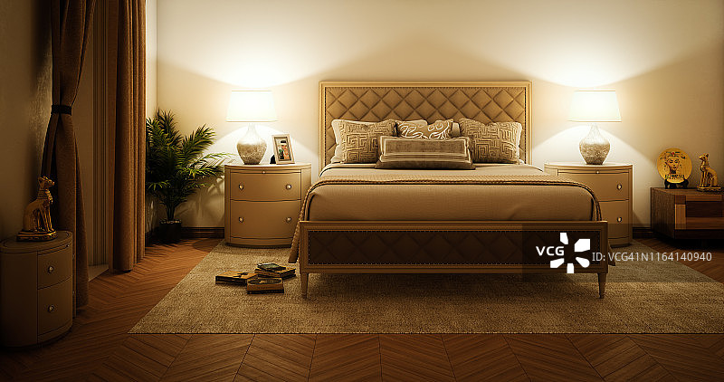 主卧室内景图片素材