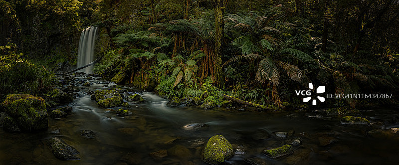 大洋路霍普敦瀑布图片素材