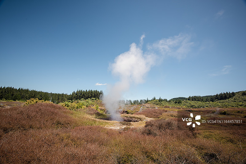 罗托鲁阿火山地带图片素材