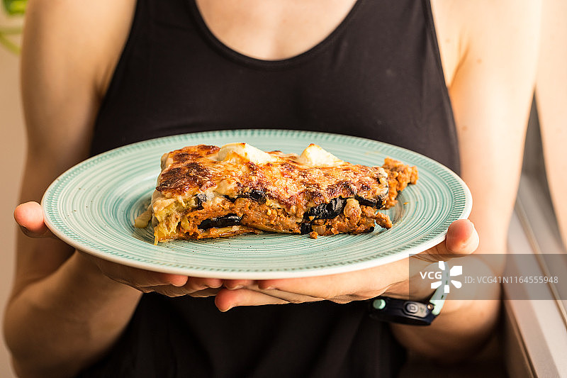 传统希腊穆萨卡图片素材