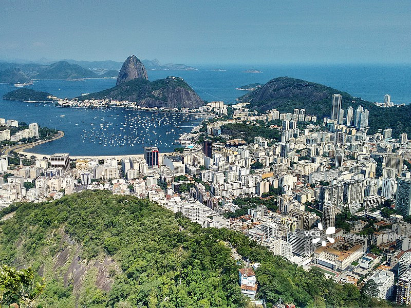 里约热内卢风光：远眺面包山图片素材
