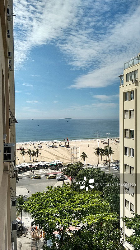 巴西里约热内卢科帕卡巴纳海滩风光图片素材