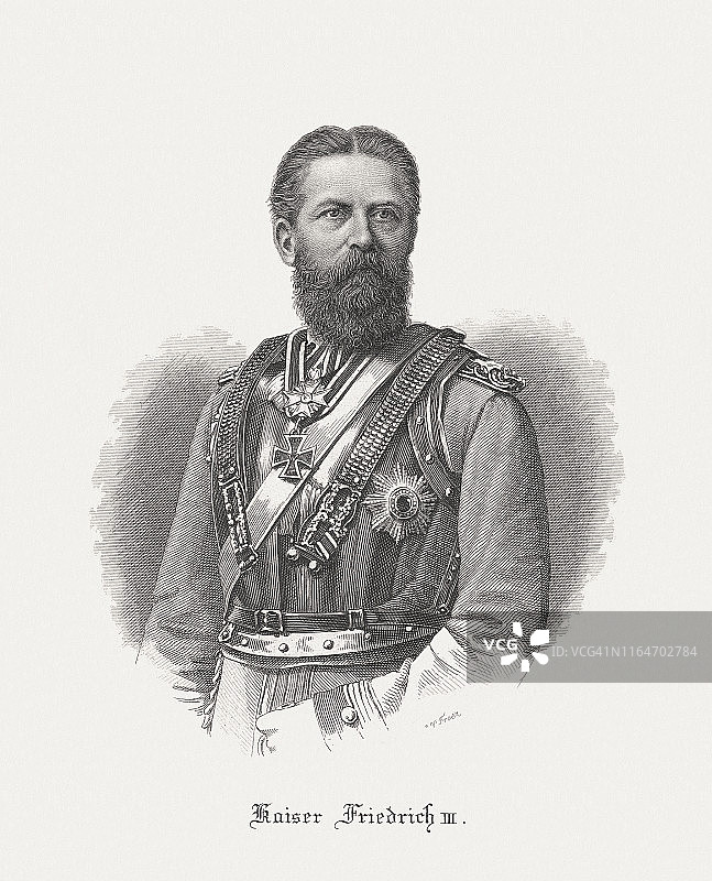 德国皇帝弗里德里希三世（1831-1888年）图片素材
